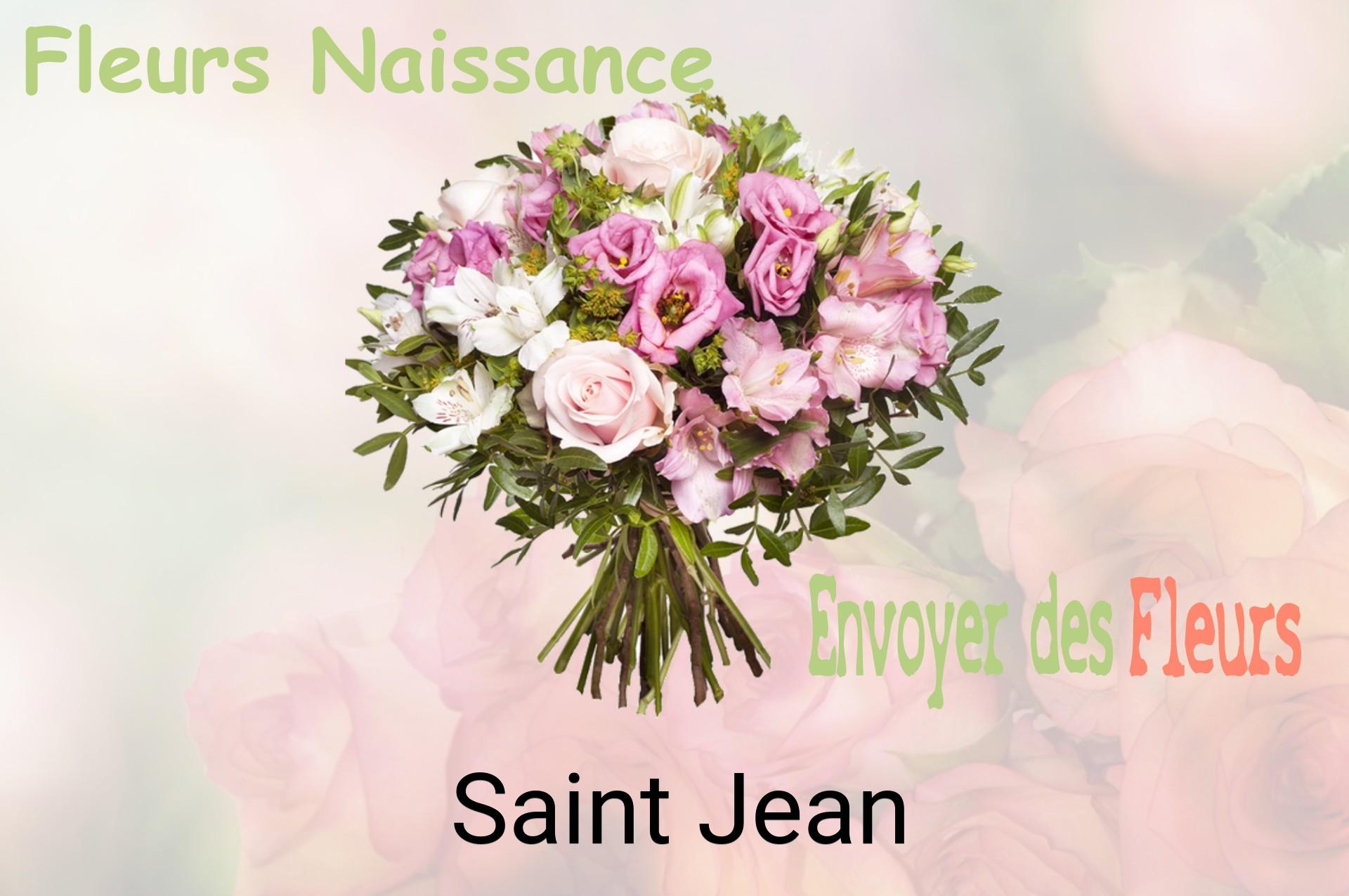 Bouquet de fleurs de naissance livré à Saint-Jean